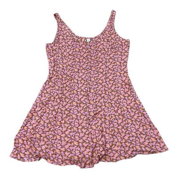 BP Pink Tan Allison Floral Mini Tank Dress L - Picture 1 of 4